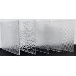 Extruded Wave 3mm 5mm Thick Striped Clear Linear Pattern Textured Acrylic Sheet for sale