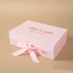 Small Business Unique Ribbon For Socks Custom Luxury Cardboard Christmas Gift Box With Magnetic Closure And UV Lamination for sale