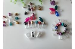 China Golden Empty Capsule Shells PS Plastic 2g Clear Pill Bottles supplier