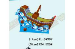 China Ocean Pirate Ship Commercial Inflatable Water Slide Rentals supplier