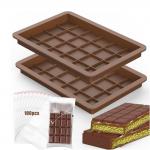 MHC Chocolate Molds Silicone Geometric Square Large Deep Custom Dubai Chocolate Mold for sale