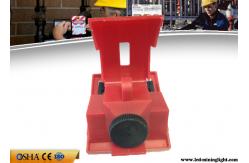 China Red Clamp On Circuit Breaker Lockout For 120V - 277V Circuit Breaker supplier