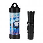 Custom Waterproof Flashlight For Diving Underwater 150 Meters Light Distance for sale
