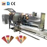 PLC Ice Cream Cone Making Machine 47 Baking Pans Large Food Production Equipment for sale