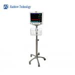 Multi-Parameter ICU Patient Monitor Price Hospital Medical Patient Monitor Mobile Stand Movable Cart Trolley for sale