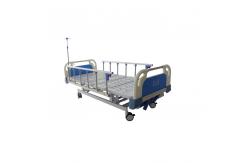 China 3 Function Heavy Duty Manual Hospital Beds 80 Deg For Patient Nursing supplier