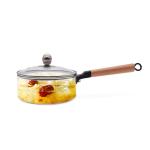 1800ml Clear Borosilicate Glass Soup Pot With Handle for sale