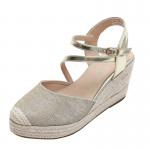 BS156 Slope Heel Platform Sandals Summer Sponge Cake Word With Roman All-Match Casual Fashion Mother Shoes for sale