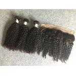 13x4 Ear To Ear 8A Peruvian Virgin Kinky Curly Lace Frontal With Natural Black for sale