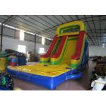 Customized Large Inflatable Water Slides , Blow Up Pool Slides For Inground Pools