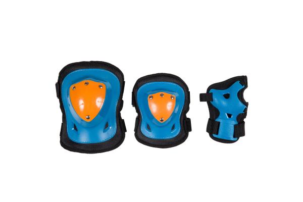 Kids Blue Plastic Roller Skating Protective Gear S M L