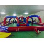 Red Race Track For Inflatable Amusement Park ,Inflatable Kids Toys for sale