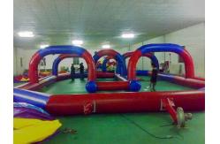 China Red Race Track For Inflatable Amusement Park ,Inflatable Kids Toys supplier