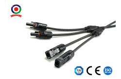 China 16AWG 14AWG DC Cable Y Branch 2 To 1 Solar Connector supplier