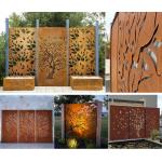 Decoration Powder Coating Garden Fence Security Fence 2-10mm  Laser Cut Decorative Outdoor Privacy fence for sale
