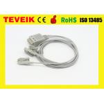 Compatible Siemens 3 leadwires ECG / EKG cable leads Clip AHA for sale