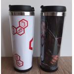 400Ml Double Layer Travel Mugs With Sealed Lids Insulation Against Hot Coffee Cups Stainle for sale