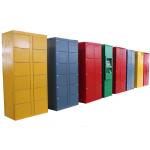 Supermarket Rental Public Luggage Lockers With Larging Advertising Screen for sale