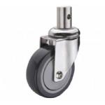 Stainless Steel PU Caster Round stem for sale