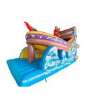 Large Inflatable Pirate Ship Water Slide For Kids Inflatable Slide Bouncy Castle Commercial for sale