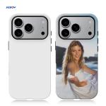 Blank 3D Coated 2 in 1 Sublimation Film Phone Case DIY Custom Glossy for iPhone 17 for sale