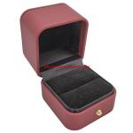 Hot Stamping Wedding Ring Packaging Box Square Cardboard Gift Box With Clamshell for sale