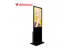 China Commercial Floor Standing LCD Advertising Player 1080P 10 Points IR Touch Screen supplier