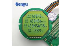 China 2.36 Inch Segment LCD Display Round STN LCD Display No Backlight supplier