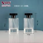 Luxury Elegant Transparent Glass Fine Mist Perfume Spray Bottle 100ml for sale