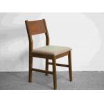 Walnut Solid Wood Dining Chair With Cushion Sloping Back for sale