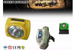 China IP68 3.1Ah Rechargeable LED Headlamp With OLED Display 6000 Lux Brightness supplier