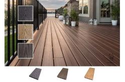 China Wood Floor 3D Embossing Texture WPC Decking Composite Deck Floor Waterproof supplier