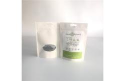 China Resealable Customized Paper Bags Stand Up Pouches Gravure Printing With Clear Window supplier