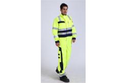 China Hivis Flame Retardant Overall , IEC61482 Electrical Arc Resistant Coverall For Mining Industry supplier