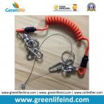 Good Strong Carabiner Lock Coiled Lanyard Tether Protect Tools for sale