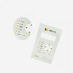 Flexible Industrial LED Membrane Switch DC 12 Volt With Window