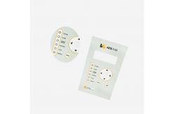China Flexible Industrial LED Membrane Switch DC 12 Volt With Window supplier