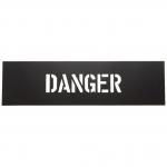 PVC Custom Letter Stencil Message for Public Place Black for sale