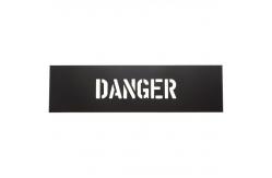 China PVC Custom Letter Stencil Message for Public Place Black supplier