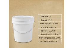 China 10L Capacity Clear Plastic Pail Bucket Barrels with Lid Convenient and Versatile supplier