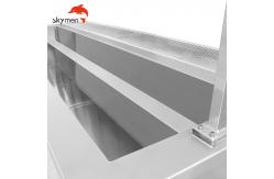 China Double Tanks 330L Vertical Ultrasonic Blind Cleaning Machines 40KHz supplier