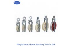 China Factory Price MC Nylon Conductor Cable Stringing Pulley Block With Hook supplier
