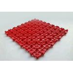 Red Rot Proof Interlocking Garage Carpet Tiles Load 2500N