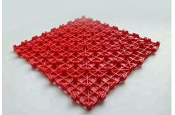 China Red Rot Proof Interlocking Garage Carpet Tiles Load 2500N supplier