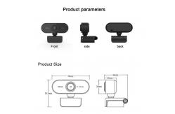 China HD 1080P Live Streaming Webcam USB PC Camera With Holding Bracket supplier