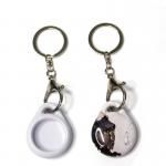 Custom Coated Sublimation Airtag Case Anti-Lost Tracker Blank Sublimation For Airtag Protective Cover With Keychain for sale