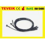 Flexible soft EEG electrode cable with silver chloride plated copper ,emg electrodes for sale