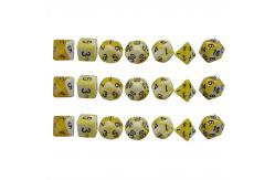 China Blue Marble Natural Resin RPG Dice Character Plays Hand Made supplier