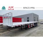 Mechanical Suspension 3 Axle Flatbed Container Trailers for sale