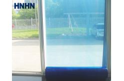 China Blue Window Shield Adhesive Film Window Masking Film With 45 Day UV Protection supplier